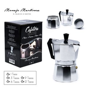 Cafetera de aluminio 3 tazas